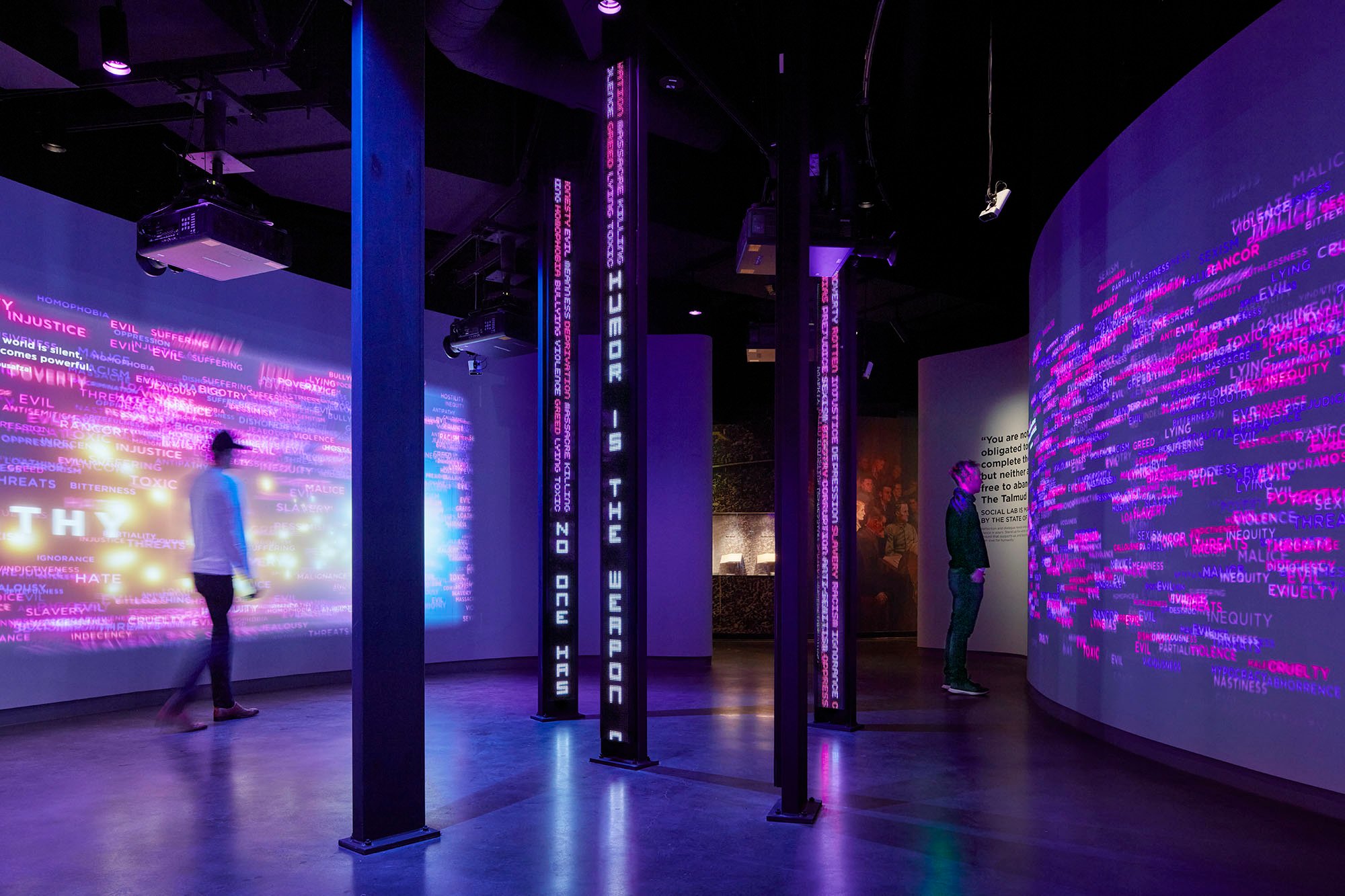 Immersive environment within a museum